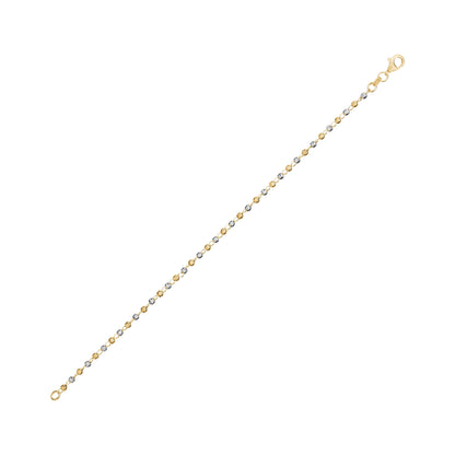SILVER GOLD PLATED 2 TONE CHAIN