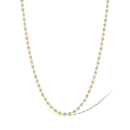SILVER GOLD PLATED 2 TONE CHAIN