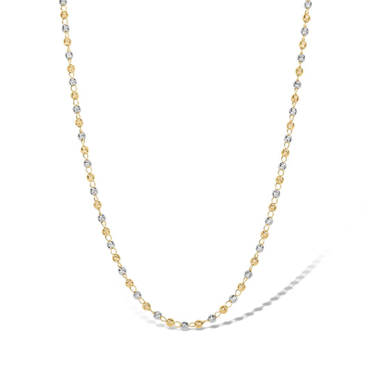 SILVER GOLD PLATED 2 TONE CHAIN