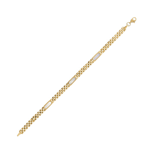 10KY JUBILEE BRACELET WITH MOP