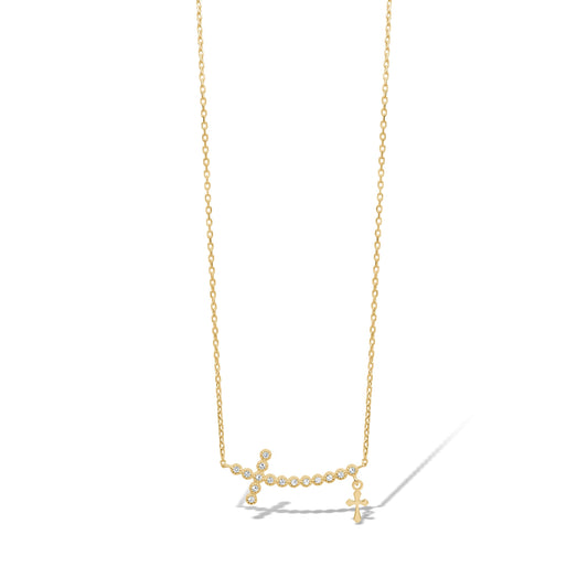 10KY NECKLACE WITH CROSS