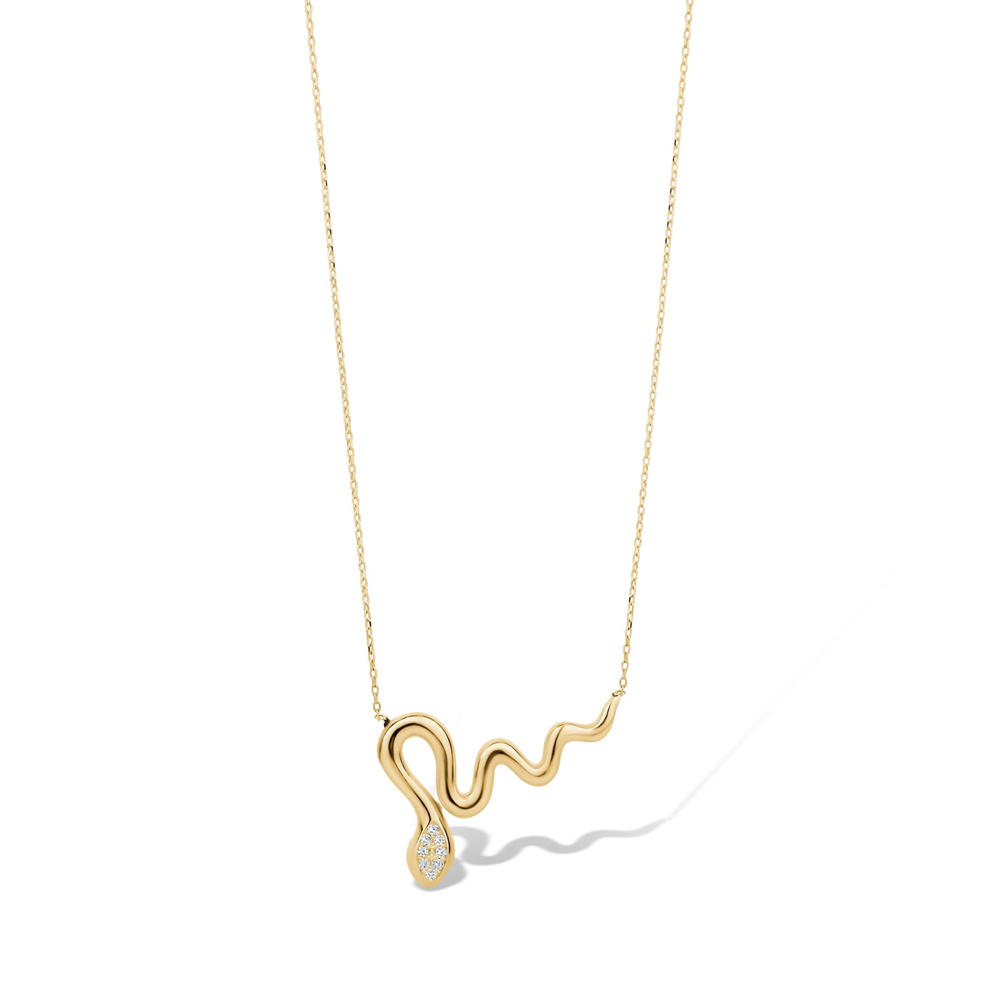 10KY GOLD NECKLACE WITH SNAKE