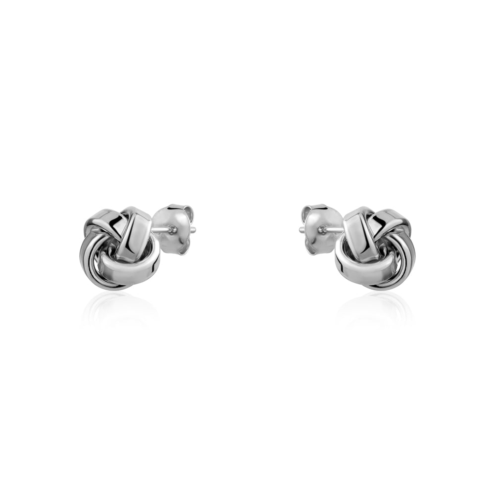 STERLING SILVER LOVE KNOT STUDS AGE789