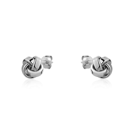 STERLING SILVER LOVE KNOT STUDS AGE789
