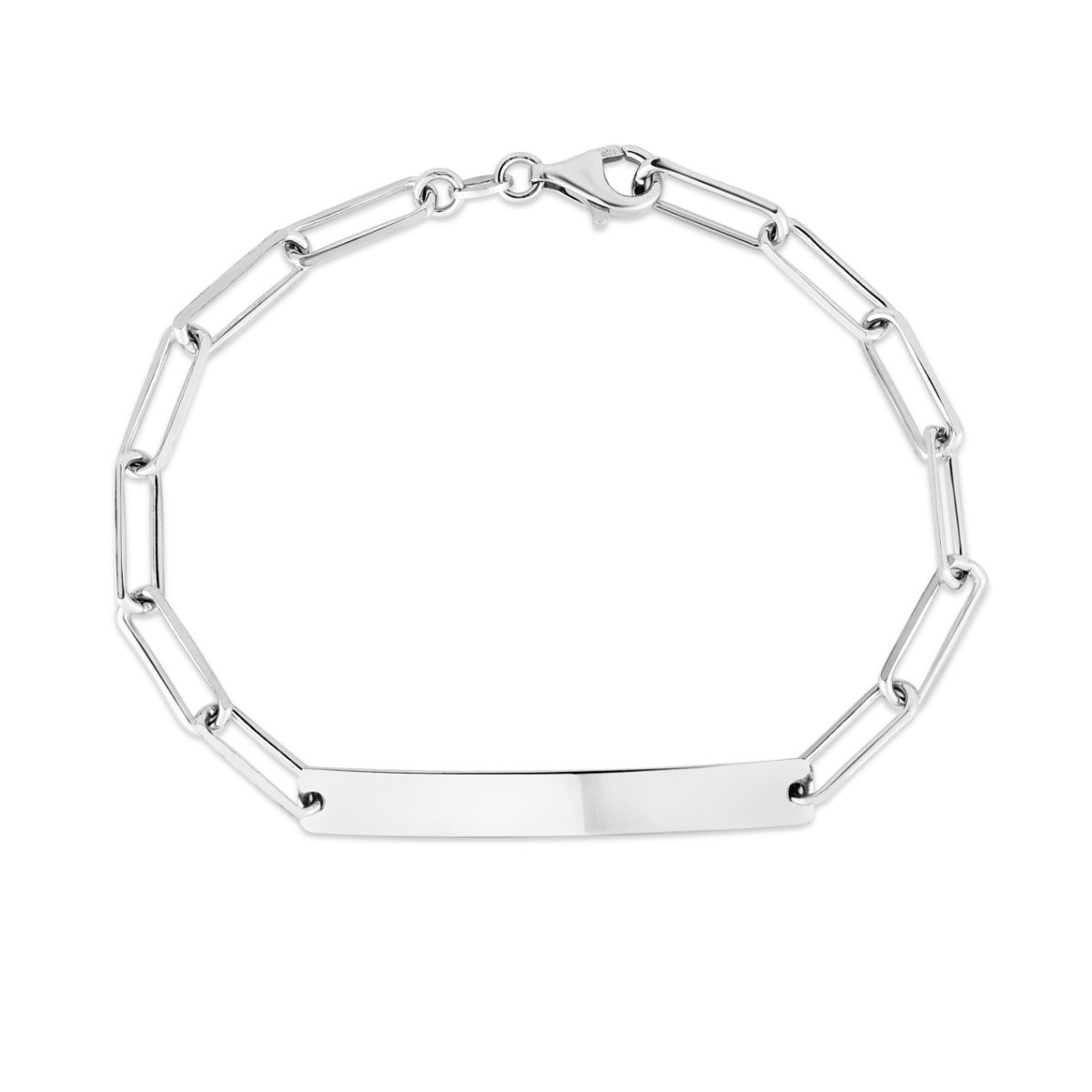 STERLING SILVER ID BRACELET LADIES