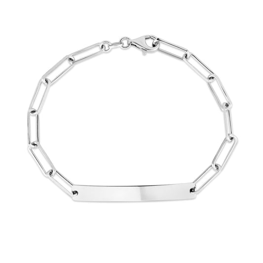 STERLING SILVER ID BRACELET LADIES