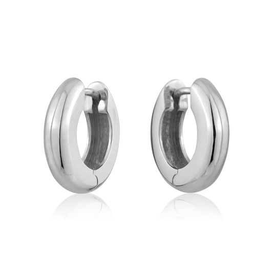 STERLING SILVER HUGGIES 3.75MMX 14.5MM