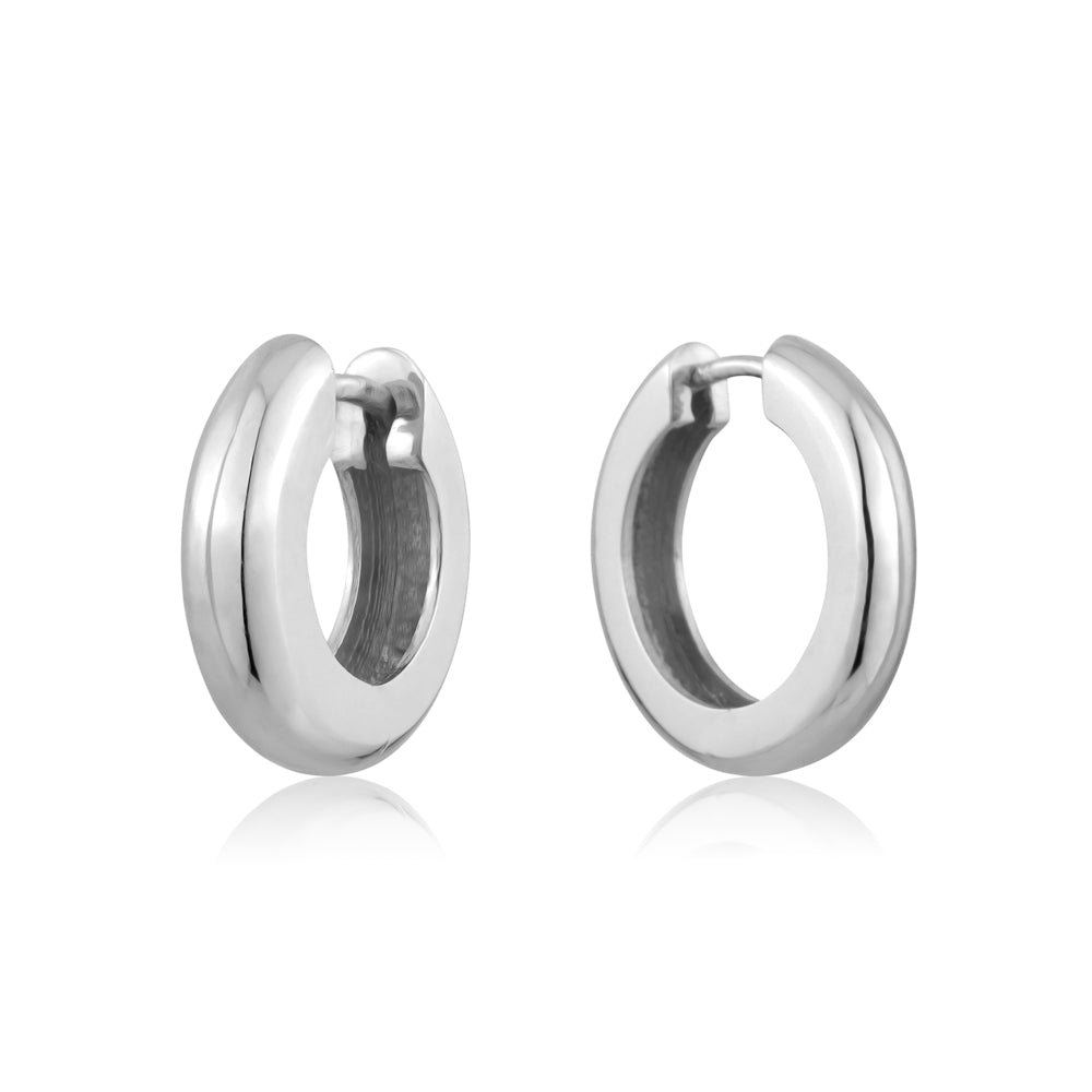STERLING SILVER HUGGIES 3.75MMX 18.5MM