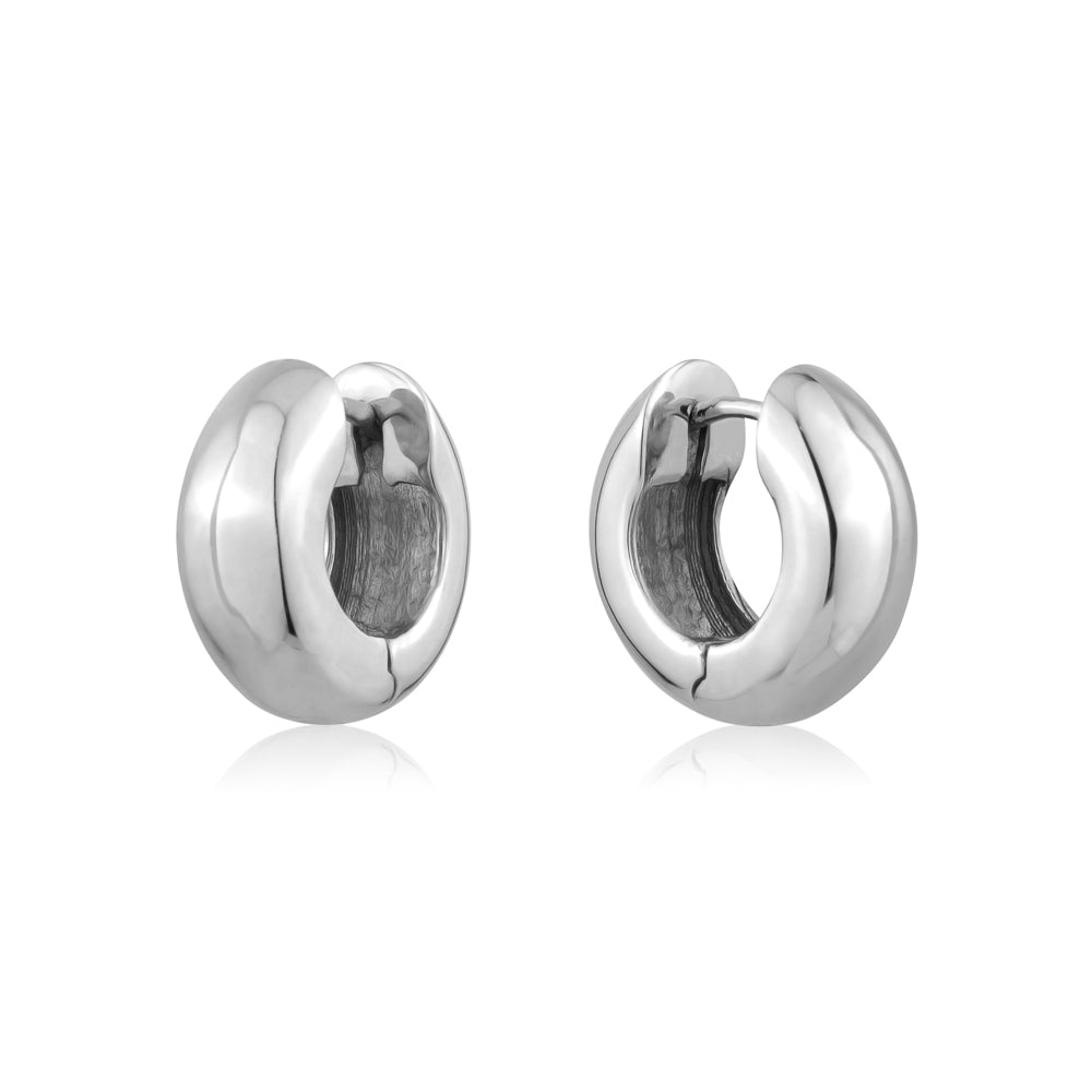 STERLING SILVER HUGGIES 6MM X 14MM