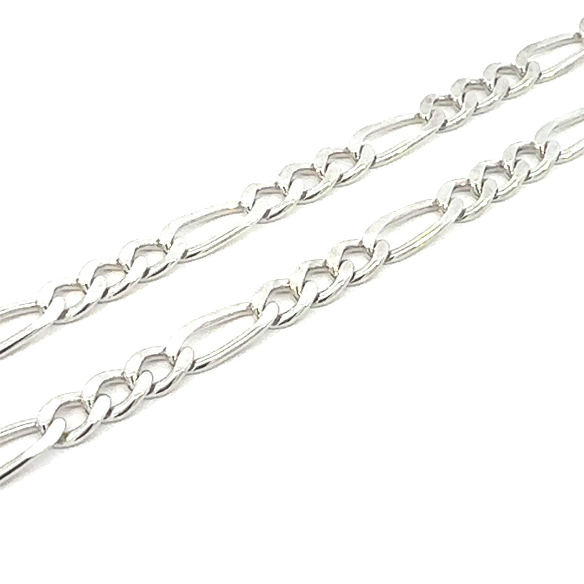 STERLING SILVER FIGARO CHAIN 5.8MM