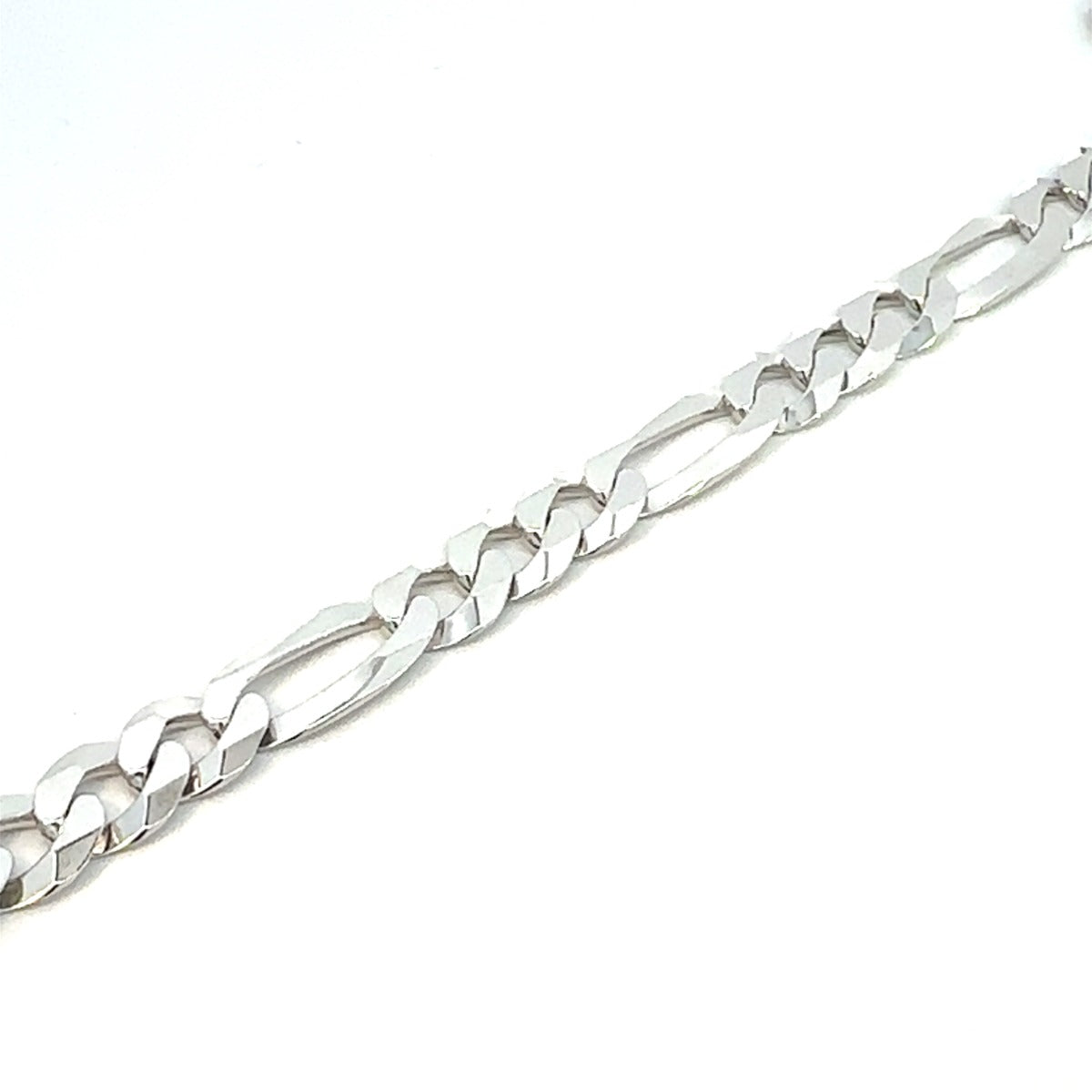 SILVER SOFT FIGARO CHAIN 8.75MM