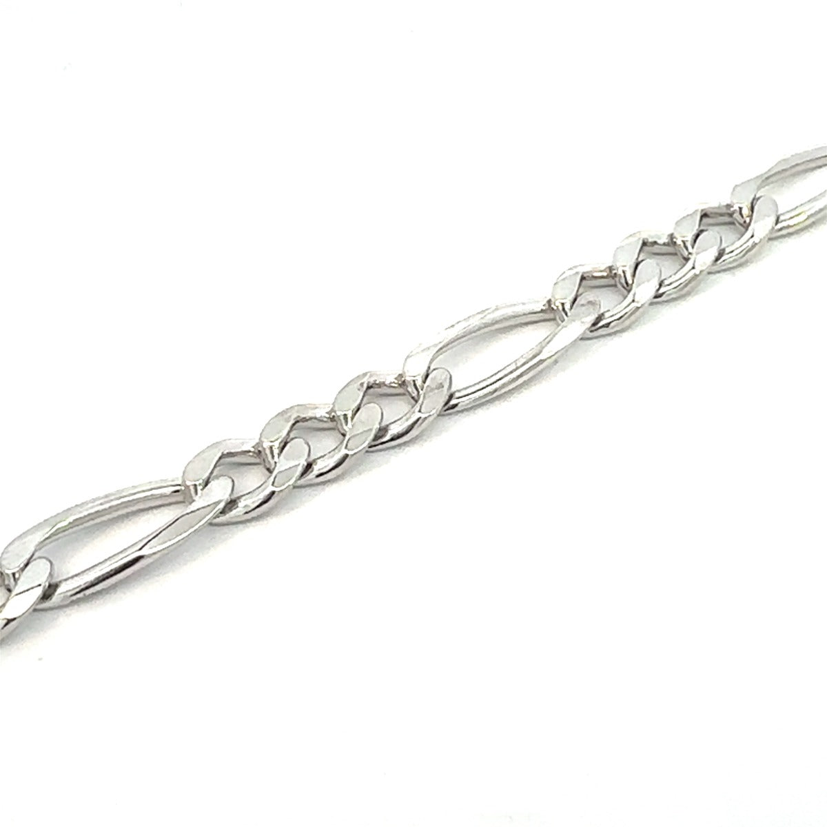 STERLING SILVER FIGARO CHAIN 9.25MM