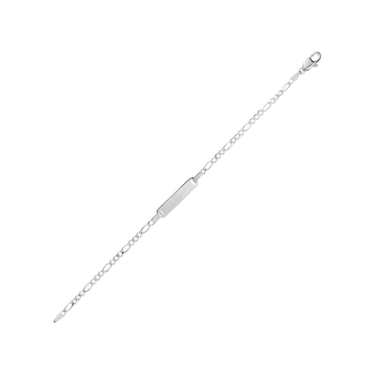 SILVER ID BRACELET B119