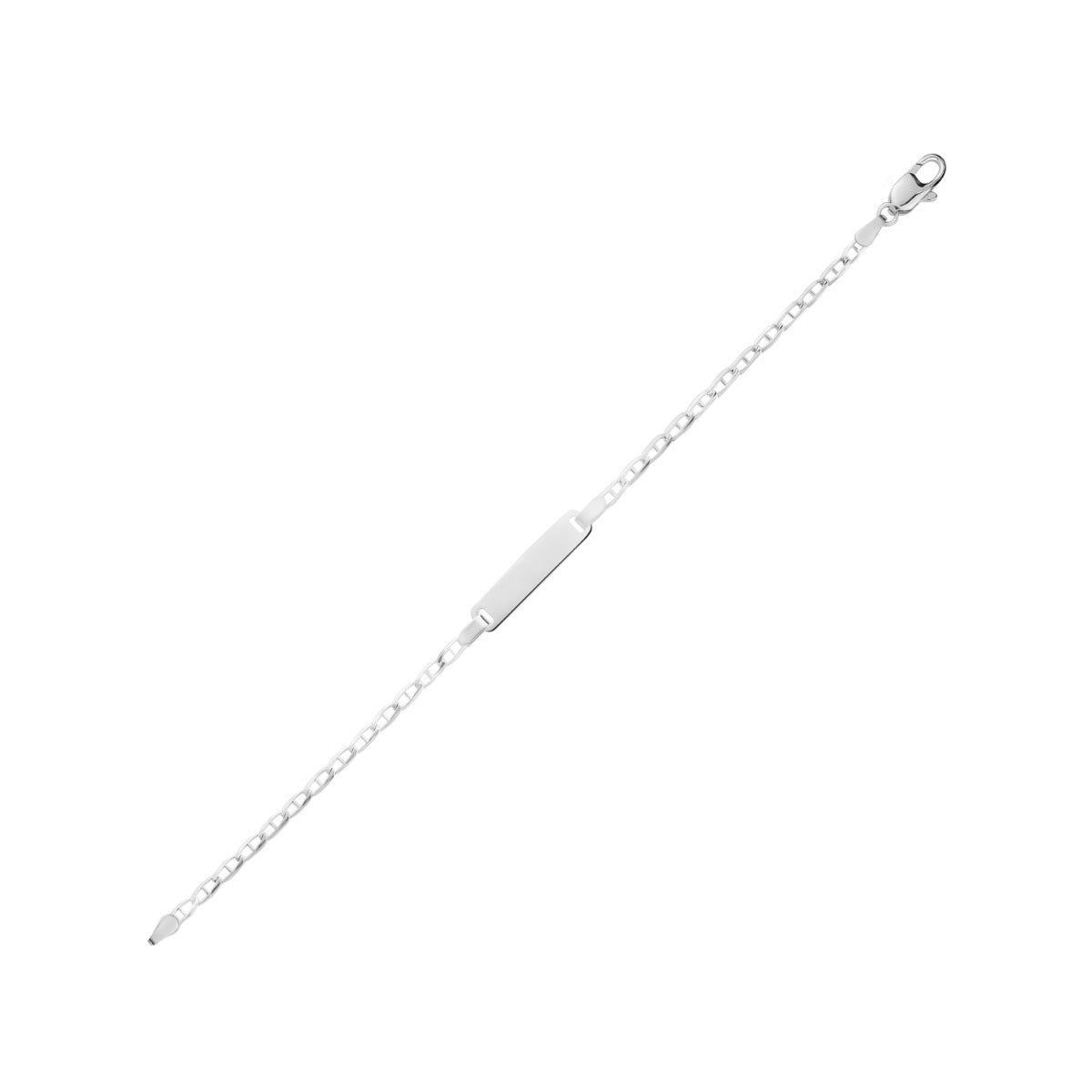 SILVER ID BRACELET B121