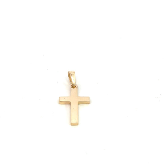 10K SOLID GOLD CROSS 11MM X 21MM