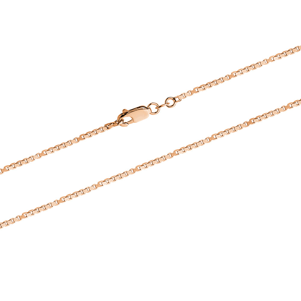 10K ROSE BOX CHAIN 0.7MM