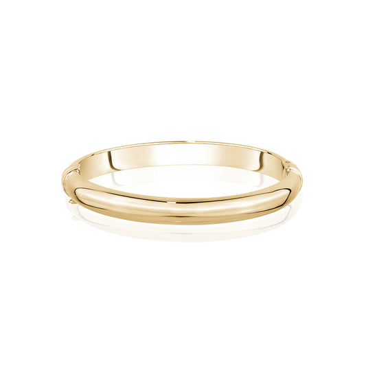 STERLING SILVER GOLD PLATED BANGLE BRLMD8GP