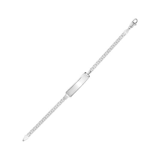 SILVER ID BRACELET BRT71