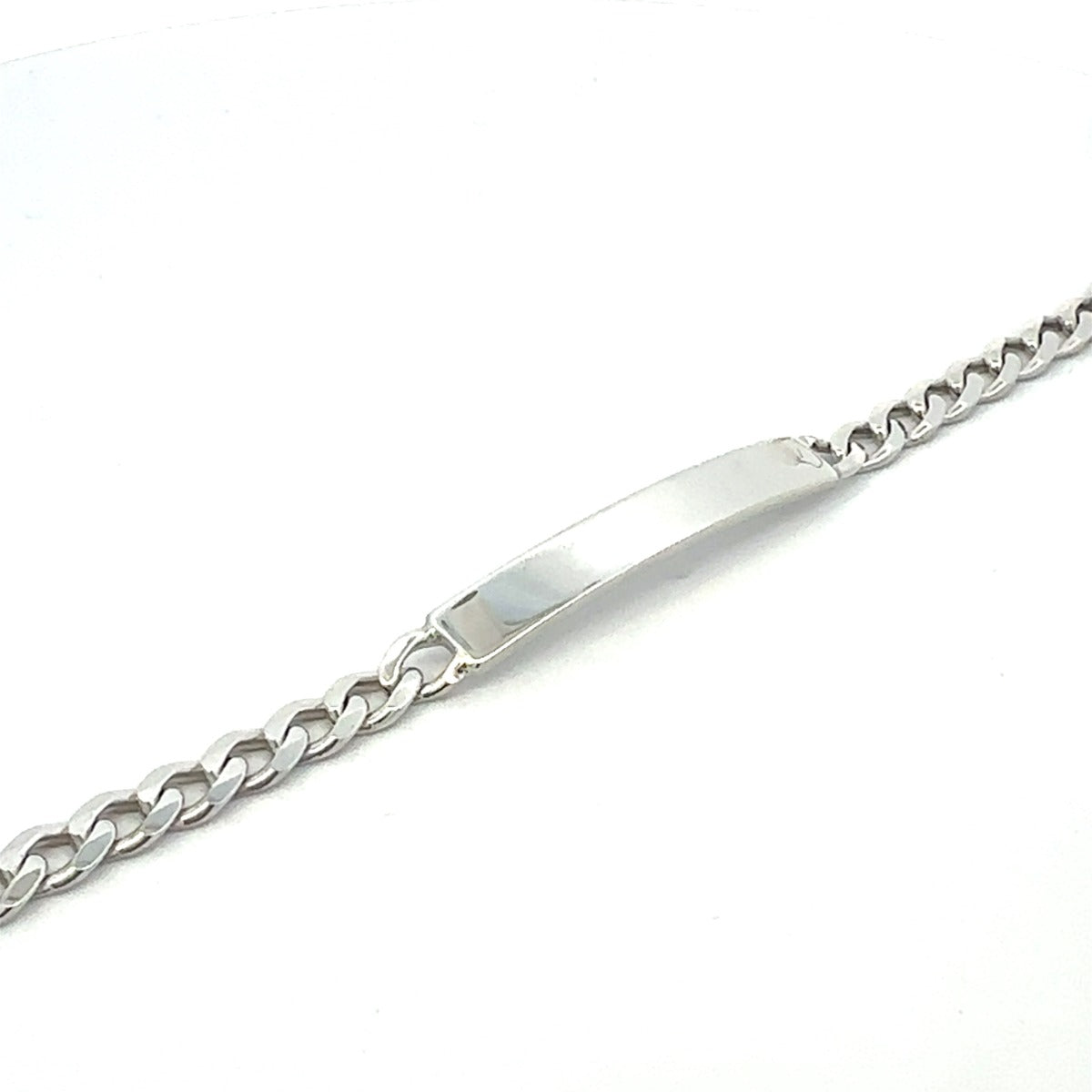 SILVER RHODIUM BOYS ID BRACELET BRT739RH