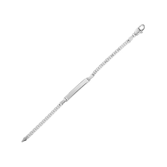 SILVER ID BRACELET BRTSL80OMIS