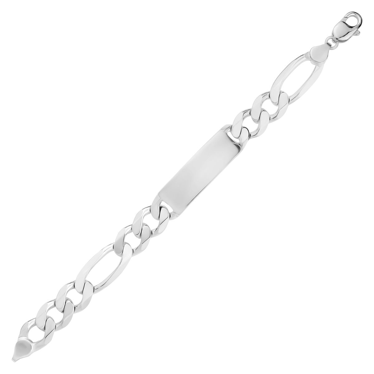SILVER MENS ID BRACELET BTBM10