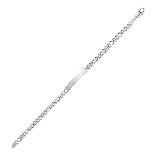 SILVER MENS ID BRACELET BTBM15