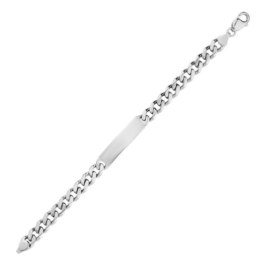 SILVER MENS ID BRACELET BTBM18