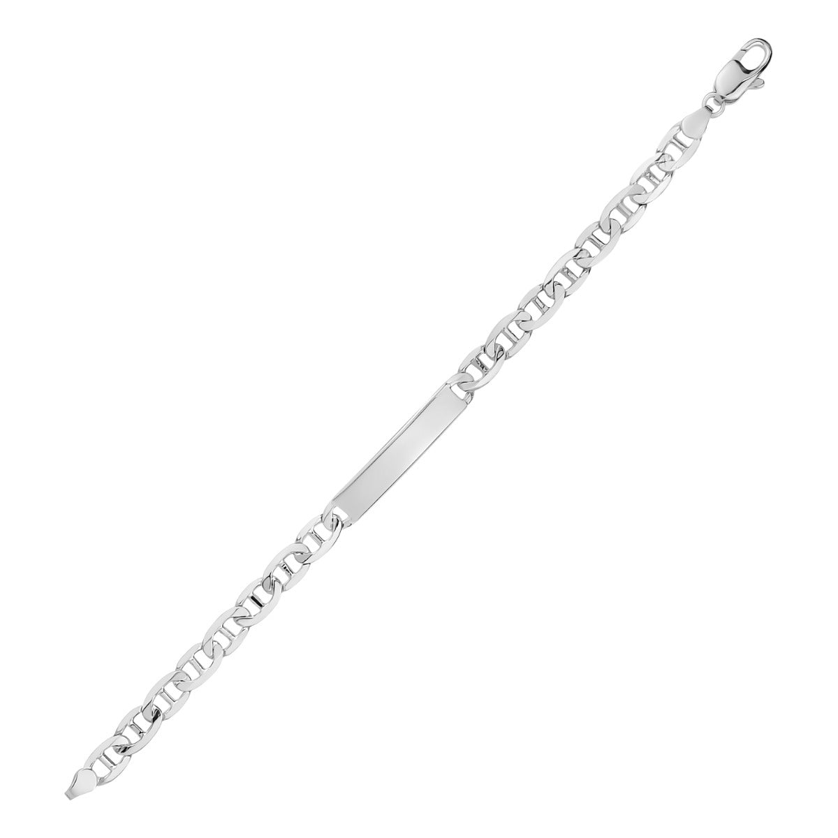SILVER MENS ID BRACELET BTBM45
