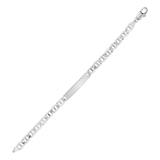SILVER MENS ID BRACELET BTBM45