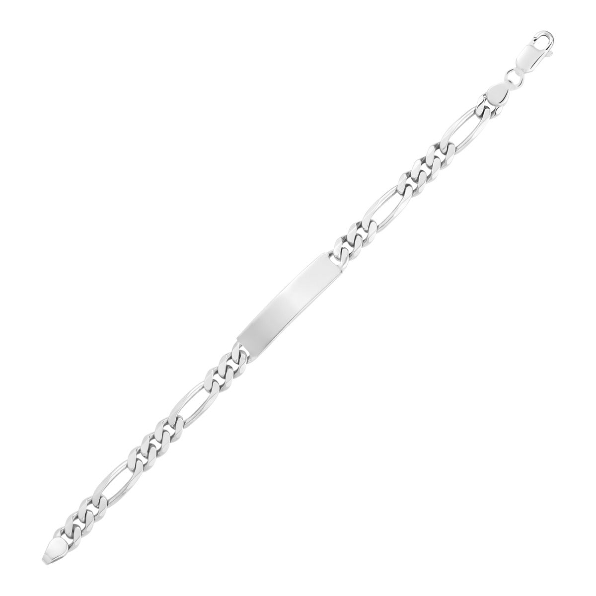 SILVER MENS ID BRACELET BTBM6