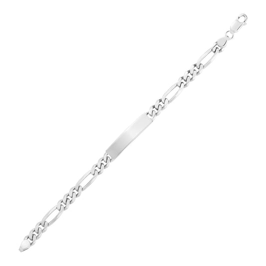 SILVER MENS ID BRACELET BTBM6