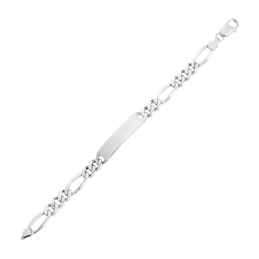 SILVER MENS ID BRACELET BTBM7