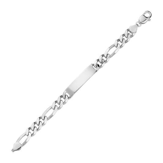 SILVER MENS ID BRACELET BTBM8