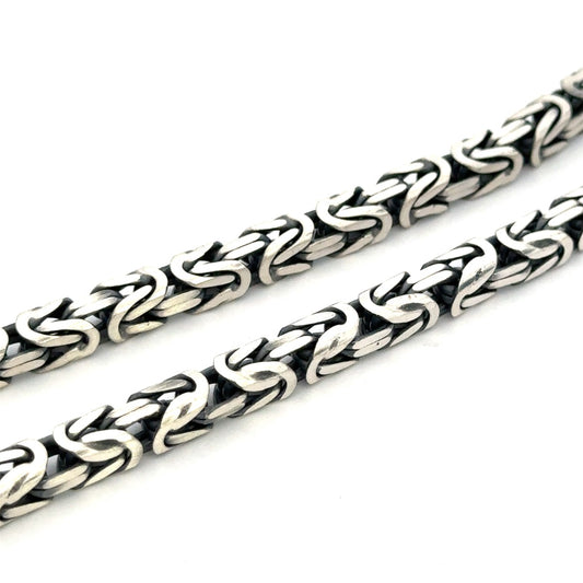 SILVER GUN METAL CHAIN BZ140 8LGM