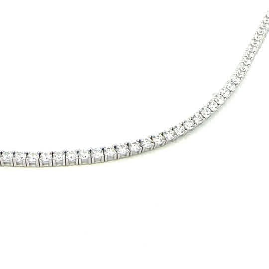 SILVER CZ TENNIS BRACELET 3MM CH03102