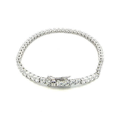 SILVER CZ TENNIS BRACELET 3MM CH03102