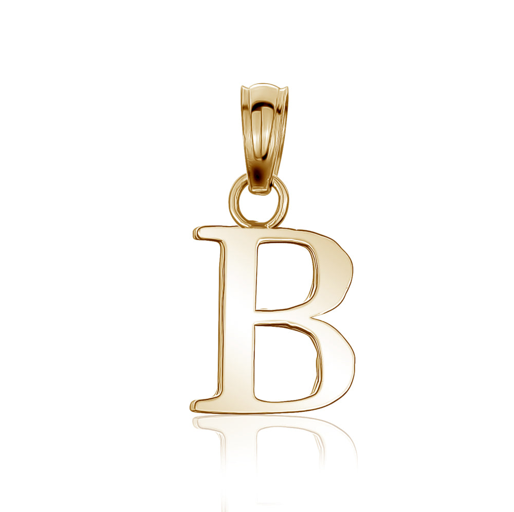 10k Yellow Initial Charms