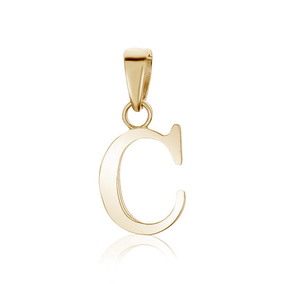 10k Yellow Initial Charms
