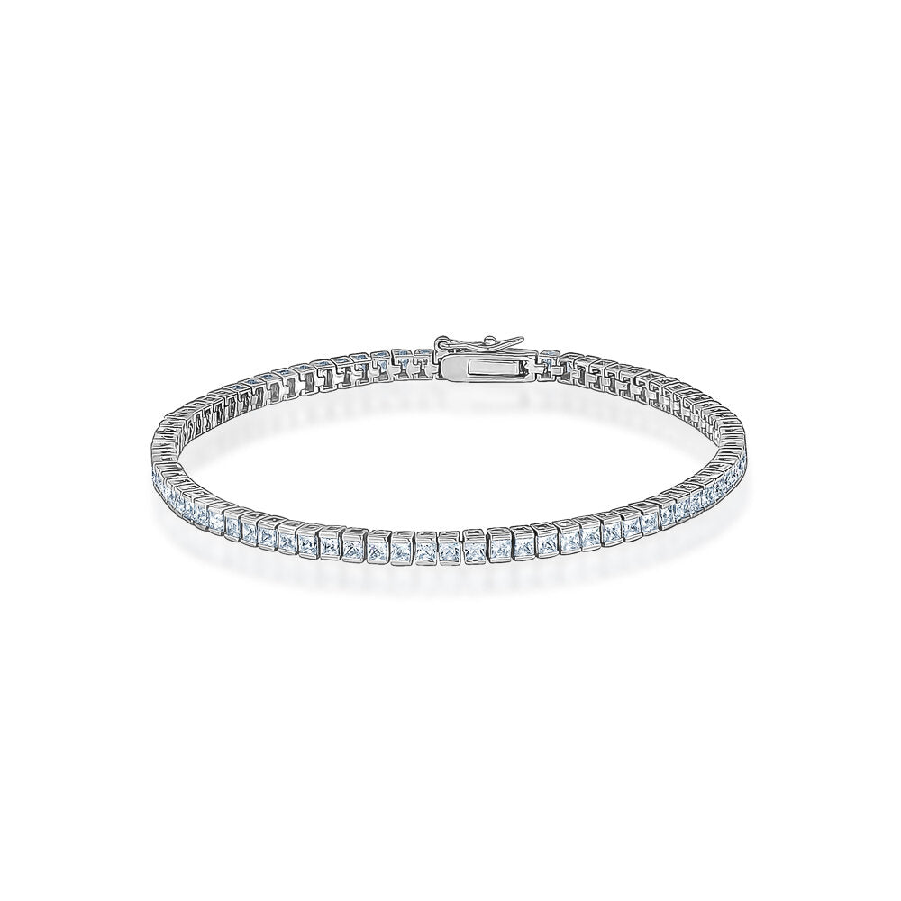 STERLING SILVER CZ TENNIS BRACELET