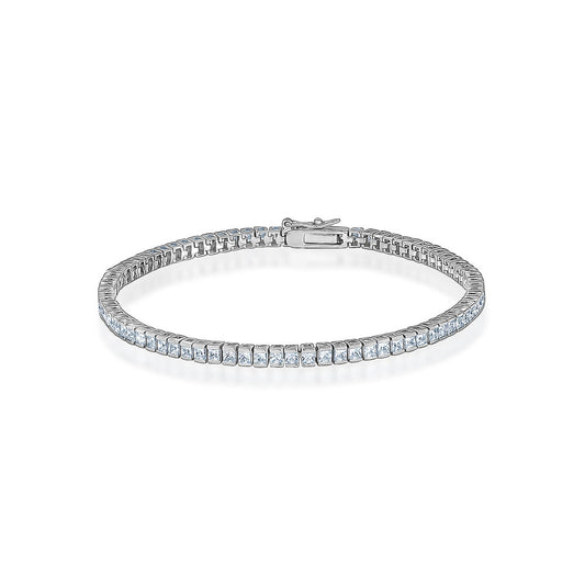 STERLING SILVER CZ TENNIS BRACELET