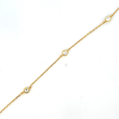 SILVER GOLD PLATED CHAIN CTN-4463GP