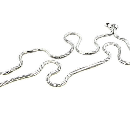 SILVER SLINKY SNAKE CHAIN 1.9mm