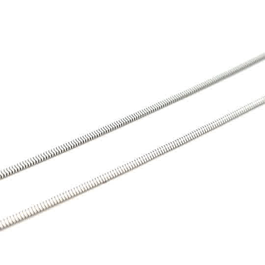 SILVER SLINKY SNAKE CHAIN 1.9mm