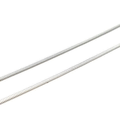 SILVER SLINKY SNAKE CHAIN 1.9mm