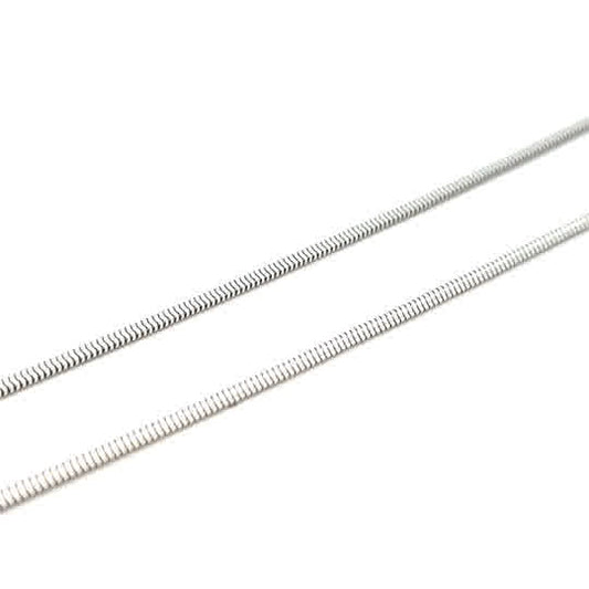 SILVER SLINKY SNAKE CHAIN 1.9mm