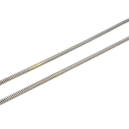 SILVER SLINKY SNAKE CHAIN 2.4mm