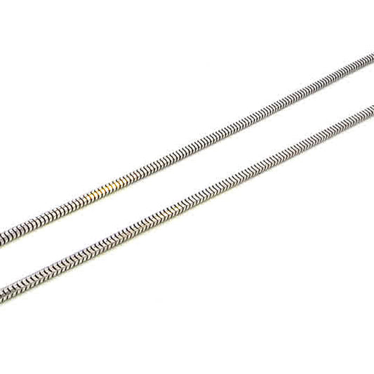 SILVER SLINKY SNAKE CHAIN 2.4mm