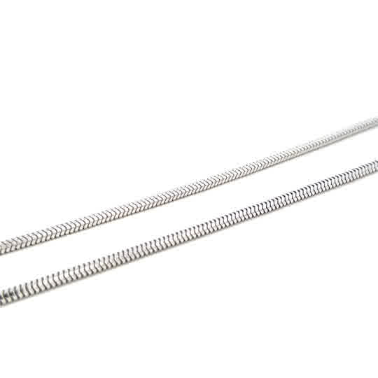 SILVER SLINKY SNAKE CHAIN 3MM
