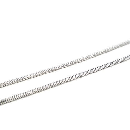 SILVER SLINKY SNAKE CHAIN 3MM