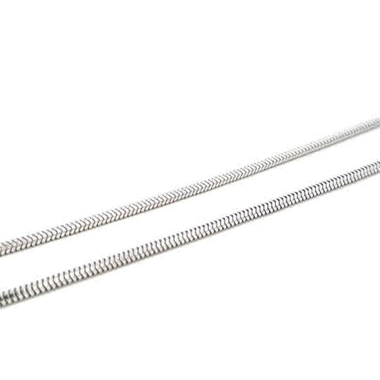 SILVER SLINKY SNAKE CHAIN 3MM